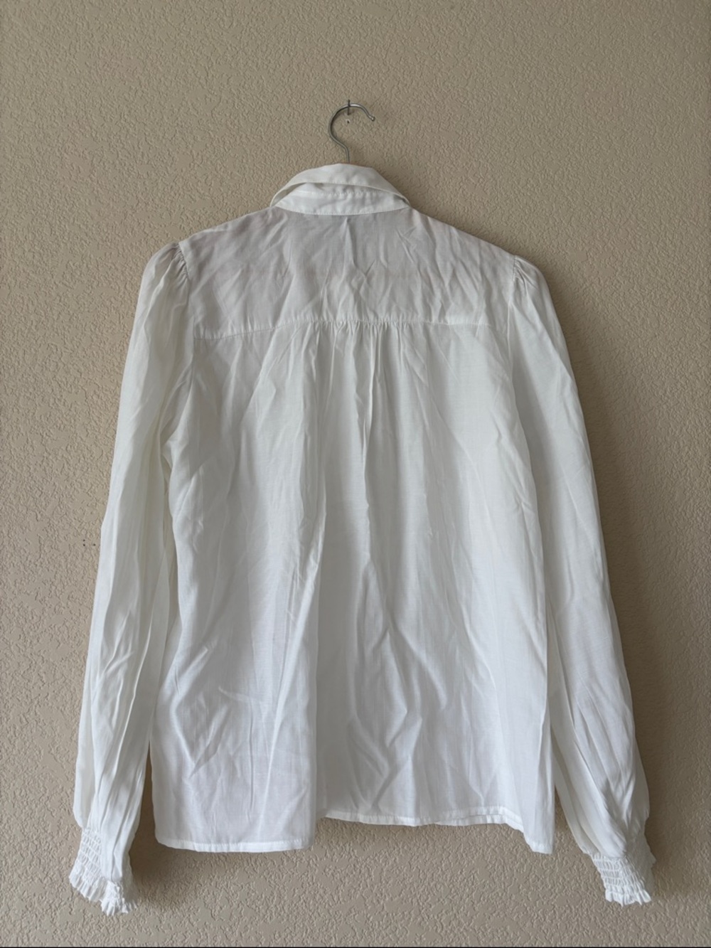 B. Young Classic White Button-Up Blouse - Picture 3 of 3